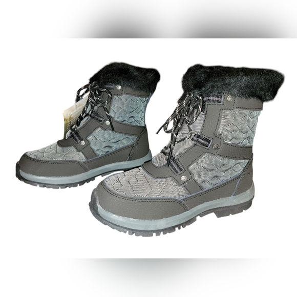 BearPaw Other - NWT BearPaw Waterproof Marina Gray Snow Boots Size 2